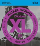 D'addario EXL120 Nickel Wound Electric (9 11 16 24 32 42)