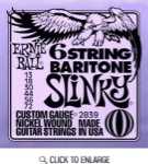Ernie Ball Nickel Baritone Slinky Electric Guitar Strings 13-72 2839