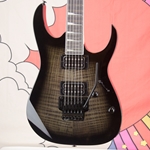 Ibanez GIO Series GRX70QA Electric Guitar, Quilt Top, Transparent Black Sunburst GRX70QATKS
