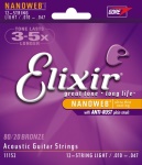 Elixir 12 string set - Nano Light Strings 11152