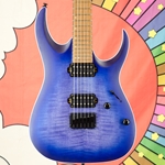 Ibanez RGA42FMBLF Electric Guitar in Blue Lagoon Flat Burst