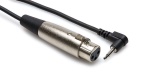 Hosa XLRF to 3.5 mm TS Mic Cable - 5' XVM-305F