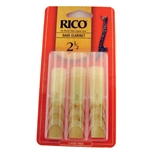 Rico Bass Clarinet Reeds 2 1/2 - 3 Pack REA0325