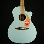 Fender Newporter Player Acoustic Electric Guitar, Ice Blue Satin 0970743062