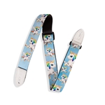 Levys Levy's 1.5" kids guitar strap with printed unicorn pattern MPJR-005