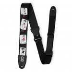 Levys 2-Inch Wide Polyester Guitar Strap with Pin-Up Motif MPRH-72