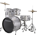Ludwig Accent Fuse Drum Set with Hardware, Silver Sparkle LC19015