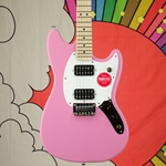 Squier Sonic™ Mustang® HH, Maple Fingerboard, White Pickguard, Flash Pink 0373702555