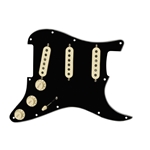 Fender Pre-Wired Stratocaster Pickguard, Tex-Mex SSS, Black 11 Hole PG 0992343506