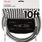 Fender Pro 10' Instrument Cable, Checkerboard 0990810288