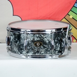 Used 50's Slingerland Gene Krupa 5.5" x 14" Snare Drum - Black Diamond Pearl ISS26158