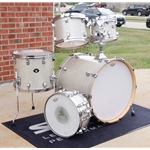 Used Tama Starclassic Drum Set, 2000's Diamond Dust, Made in Japan, 10" 12" 14" 22", Matching 14" Snare ISS26705