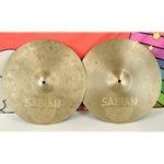 Vintage Sabian 14" Rock Hats Hi-Hat Cymbals, Hollow Logo, Early Production ISS26917