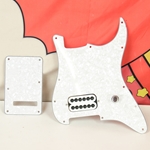 Used Seymour Duncan Invader Pickup Loaded Pickguard for Stratocaster, Tom Delonge & Back Plate ISS27234