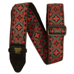 Ernie Ball Classic Jacquard Guitar Strap/Bass Strap - Red King P05346