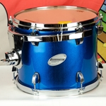 Used Ludwig Accent CS 12"x 9" Tom w/ Bracket, Blue Sparkel ISS27363