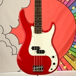 Used Peavey Milestone Bass Guitar, International Series, Bight Red ISS27525