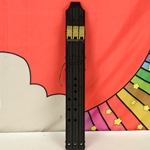 BaFlute Baflute Triple Native American Style  Drone Flute, A 432 Hz, Black, 3D Printed TRI432BLK