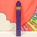 BaFlute Baflute Triple Native American Style Drone Flute, A 432 Hz, Purple, 3D Printed TRI432PUR