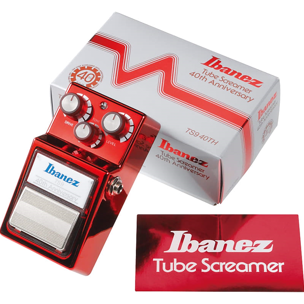 Ibanez TS9 40th Anniversary Tube Screamer, Ruby Red TS940TH TS940TH