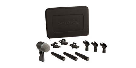 Shure SHURE DRUM MIC KIT - Includes 3) Sm57 & Beta 52A plus clips & case DMK5752