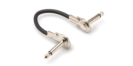 Hosa Guitar Patch Cable, Low-profile Right-angle to Same, 1' IRG-101