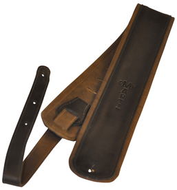 Martin Premium Rolled Leather Guitar Starp - Black 18A0029