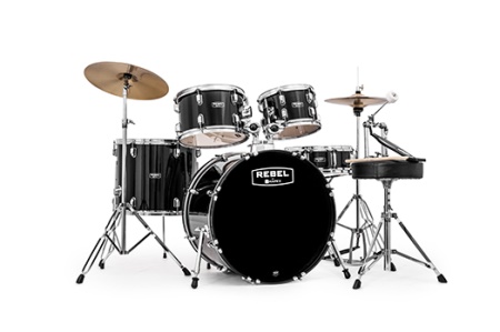Mapex "Rebel" 5 Piece Drum Set w/18" kick with cymbals RB5844FTC