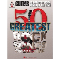 Hal Leonard 50 Greatest Rock Songs of all time HL00691143