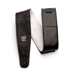 Ernie Ball Black Italian leather strap P04137