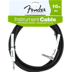 Fender 10' Instrument Cable with RA plug 0990820006