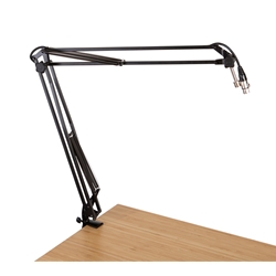 Gator Frameworks Desk-Mounted Broadcast Microphone Boom Stand for Podcasts & Recording GFWMICBCBM1000