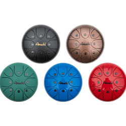 Amahi 12" Steel Tongue Drum - Available in a variety of Colors. Includes carry bag. KLG12
