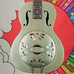 Gretsch G9201 Honey Dipper Round-Neck, Brass Body Biscuit Cone Resonator Guitar, Shed Roof Finish 2717013000
