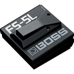 Boss  FS-5L (black) is a latch-type footswitch with an LED FS5L