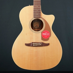 Fender Newporter Player Acoustic Guitar, Walnut Fingerboard, Natural 0970743021