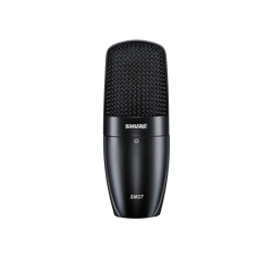Shure SM27 large-diaphragm, side-address cardioid condenser microphone.