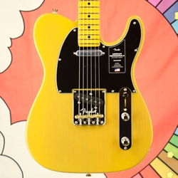 Fender American Professional II Telecaster, Maple Fingerboard, Butterscotch Blonde Electric Guitar 0113942750