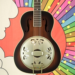 Gretsch G9240 Alligator Round-Neck, Mahogany Body Biscuit Cone Resonator Guitar, 2-Color Sunburst 2718013503