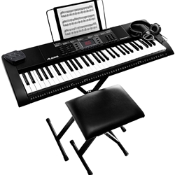 Alesis 61-Key Portable Keyboard Package HARMONY61