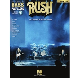 Hal Leonard Rush Bass Play-Along Volume 61 HL00348373