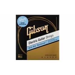 Gibson SEG-BWR9 Brite Wire Reinforced Electric Guitar Strings - Ultra Light (9-42)