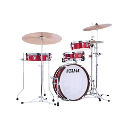 Tama Club-JAM Pancake LJK48P 4-piece Shell Pack with Snare Drum - Burnt Red Mist LJK48PBRM