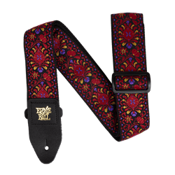 Ernie Ball JACQUARD Strap - Crimson Royal Bloom P05369