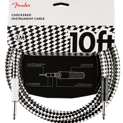 Fender Pro 10' Instrument Cable, Checkerboard 0990810288