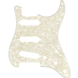 Fender Pickguard, Stratocaster® S/S/S, 11-Hole Mount, Aged White Pearl, 4-Ply 0992140001