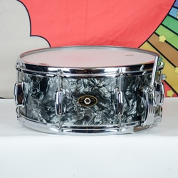 Used 50's Slingerland Gene Krupa 5.5" x 14" Snare Drum - Black Diamond Pearl ISS26158