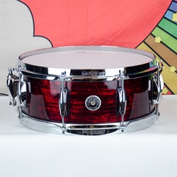 Used Gretsch Brooklyn 5 1/2" x 14" Snare Drum - Ruby Red Pearl (GB5514) ISS26160