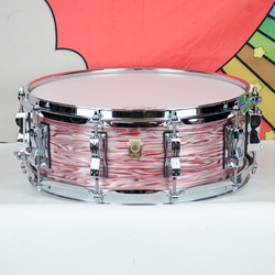 Used Ludwig 5x14" Classic Maple Snare Drum - Pink Oyster ISS26118