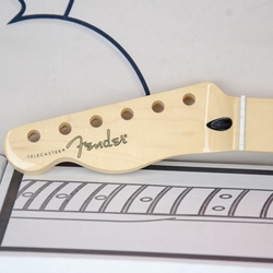 Fender Player Series Telecaster® LH Neck, 22 Medium Jumbo Frets, Maple, 9.5", Modern "C", LEFT HANDED, LEFTY 0995222921